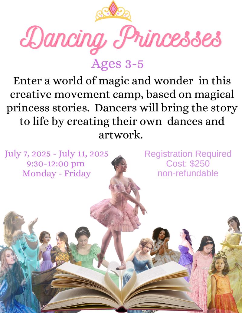 Dancing Princesses Summer Program Flyer 2025